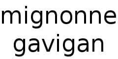 Mignonne Gavigan logo